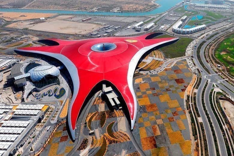 Ferrari World from the air